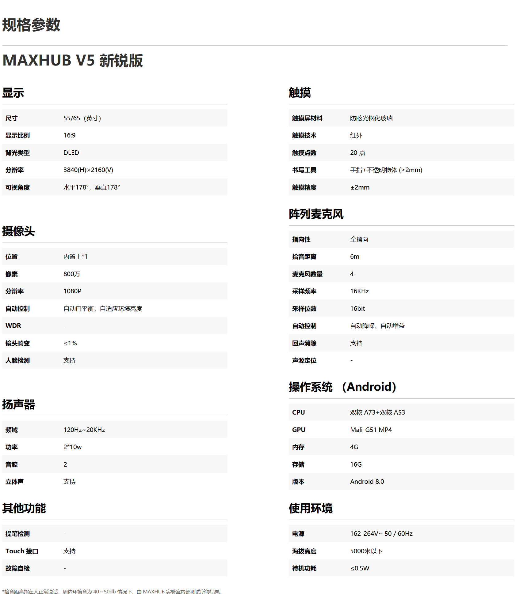 MAXHUB V5 新锐版 55英寸会议平板