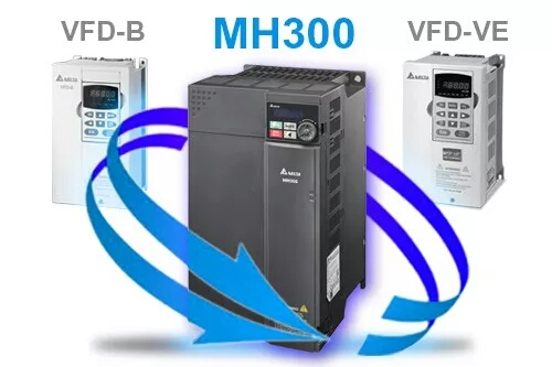 台达MH300变频器主要代替台达VFD-B变频器与台达VFD-VE变频器